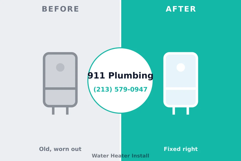 Before and after: plumbing repair Kodiak, AK